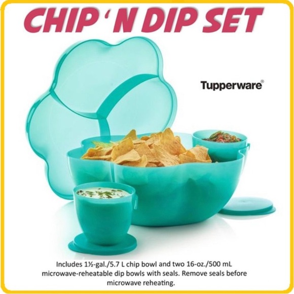 Tupperware Kitchen Tupperware Chip N Dip Set Poshmark